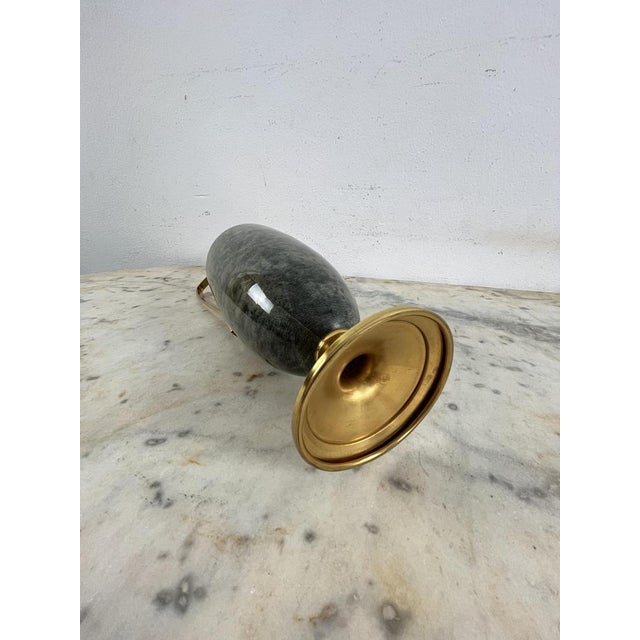 Metal Mid-Century Parchment and Brass Jug attributed to Aldo Tura, 1950s For Sale - Image 7 of 9