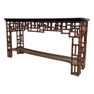 Attributed to Tommy Bahama Home Royal Kahla Console Table For Sale