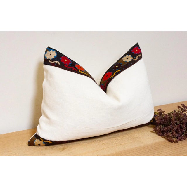 Azar Antique Lakai Tribe Linen Pillow For Sale - Image 4 of 8