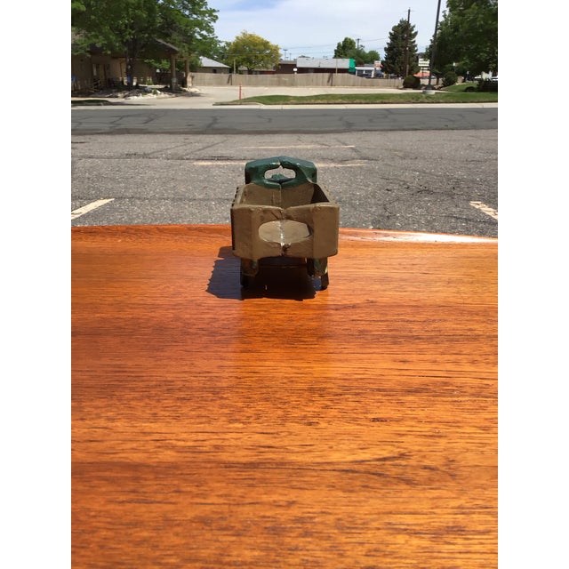 Green Mid-Century Cast Iron Toy Truck For Sale - Image 8 of 8