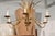 Italian Vintage 6-Light Italian Bulrush Toleware Chandelier For Sale - Image 3 of 12