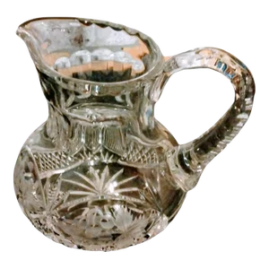 Vintage Crystal Water Pitcher