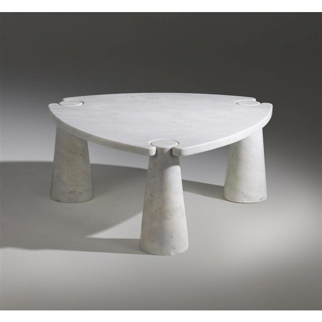 1980s White Carrara Marble Eros Coffee Table by Angelo Mangiarotti for Skipper, 1990s For Sale - Image 5 of 5