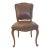 Elegant Late 20th Century Gabriel Victor Leather Upholstered Side Chair With Nailhead Trim For Sale