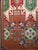 Vintage Persian Tehran Area Rug, Hand-Knotted Wool & Silk, Allover Geometric Pattern, Red & Green, 7x10 For Sale In Chicago - Image 6 of 7