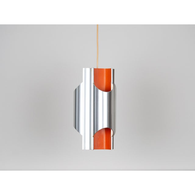 Lyfa Vintage Pendant Lamp by Bent Karlby for Lyfa, Denmark, 1970s For Sale - Image 4 of 16