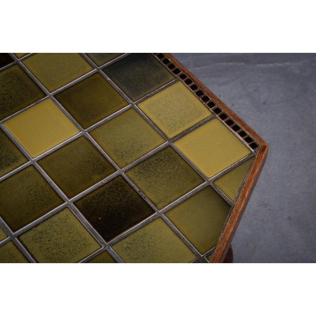 Brown Octagonal Coffee Table in Oak, 1930s For Sale - Image 8 of 12