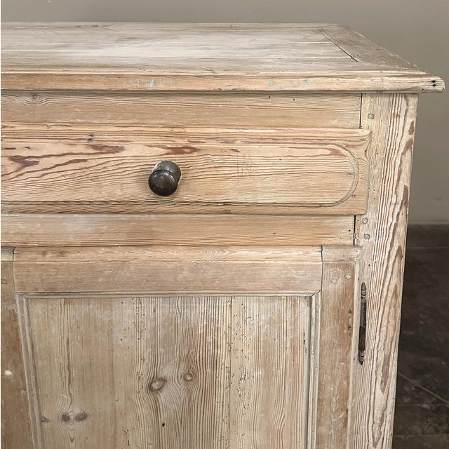 19th Century Rustic Country French Pine Buffet For Sale - Image 11 of 17