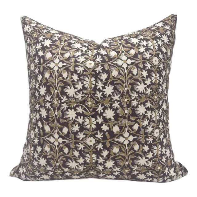 Fabdivine Indian Block Print Cushion Cover 14x36 Inch Duck Canvas-Mahalaxmi For Sale