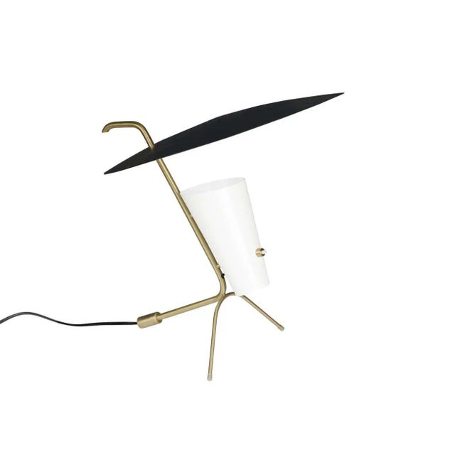 Pierre Guariche G24 Table Lamp in Black and White for Sammode Studio For Sale In Los Angeles - Image 6 of 6