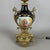 Gold Antique French Table Lamp in Porcelain, Brass and Satin Glass For Sale - Image 8 of 15