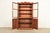 1970s English Country Farmhouse Carved Walnut Bookcase Cabinet, 1970s For Sale - Image 5 of 13