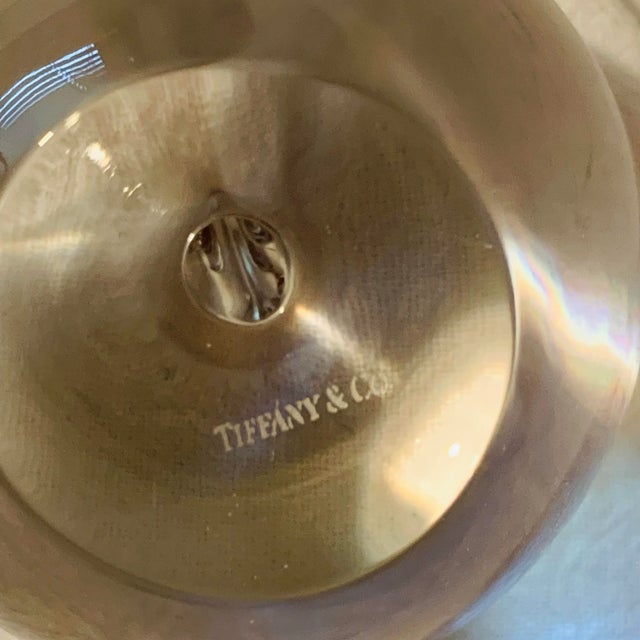 Tiffany & Co Crystal Apple Paperweight. Measures roughly 3.25" high x 3.25" wide. Marked on the underside, as shown.