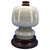 Italian Mid-Century Modern opaline shade night table lamp Newly re-wired to US standard.