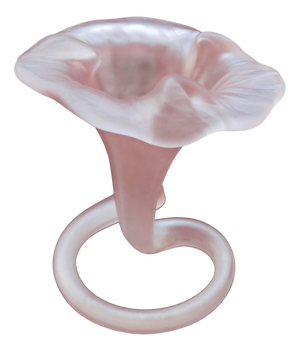 Vintage Frosted Glass Vase by Stiver, Italy, 1970