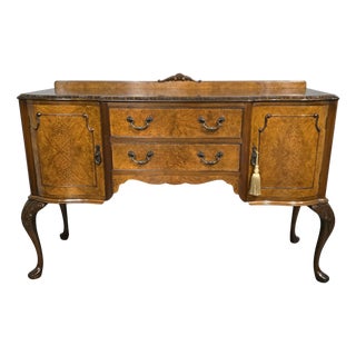 Vintage Burr Walnut Sideboard, 1920 For Sale