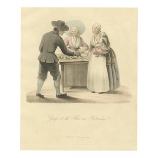 After Miss Semple, Group at the Fair at Rotterdam, 1817, Engraving For Sale