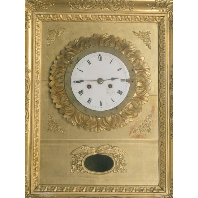 19th Century French Gilt Wall Clock Chairish