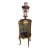 Antique French-Style Vitrine or Curio Cabinet. It Features a Giltwood Frame, Curved Glass Panels, and Cabriole Legs. For Sale