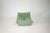 Aqua Set of Togo Lounge Chair and Pouf in Mint Bouclet Fabric by Michel Ducaroy for Ligne Roset, 1973 For Sale - Image 8 of 18