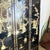 Wood Chinese Black Lacquered Gold and Stone Room Divider/Screen For Sale - Image 7 of 8