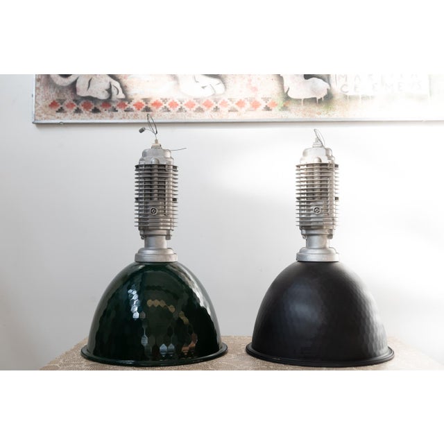 Vintage Industrial Pendant Lamps, 1990s, Set of 9 For Sale - Image 10 of 18
