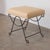 Panoplie Iron Loop Stool, Yellow Linen For Sale - Image 4 of 10