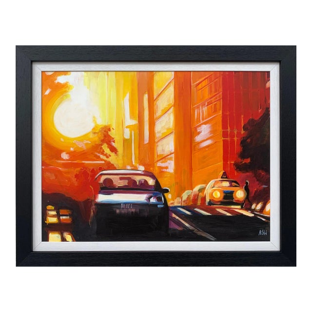 Street Study of Manhattan Henge Sunshine New York City by English Urban Artist For Sale