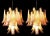 1980s Italian Murano Glass Petal Chandeliers, Set of 2 For Sale - Image 5 of 12