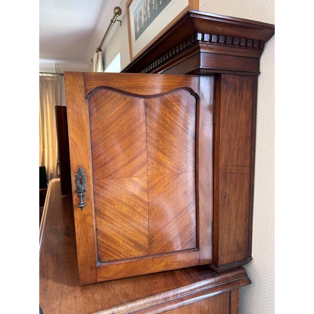 Antique French Walnut 2-Part Buffet with Sideboard, Early 20th Century For Sale - Image 13 of 16