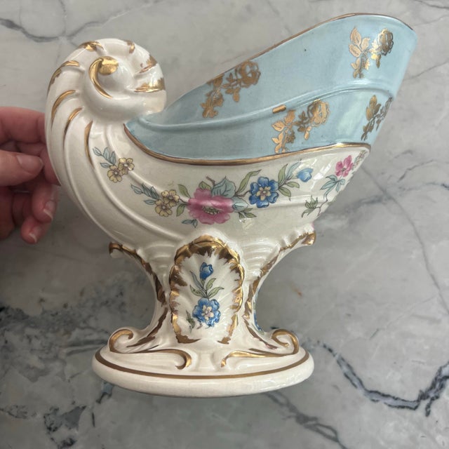 1930s Antique or Vintage Victorian Nautilus Jardiniere For Sale - Image 5 of 11
