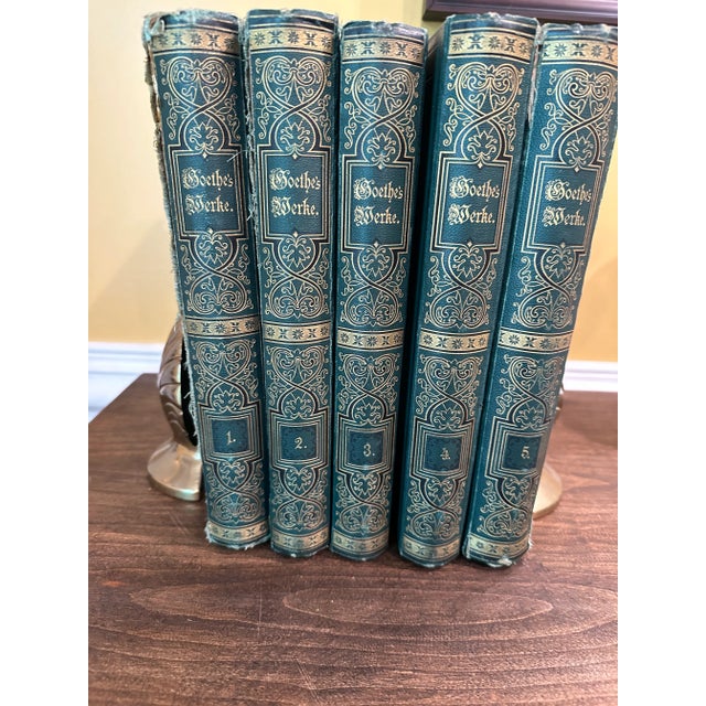 Goethe's Werke Mid 19th Century Complete 5 Vol. Set in