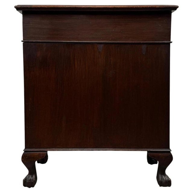 Antique Edwardian Mahogany Pedestal Desk, 1910 For Sale - Image 10 of 12