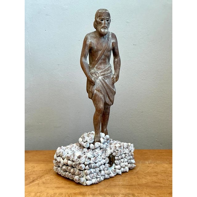 Vintage Wood and Shell Greek Figure Box For Sale - Image 9 of 12