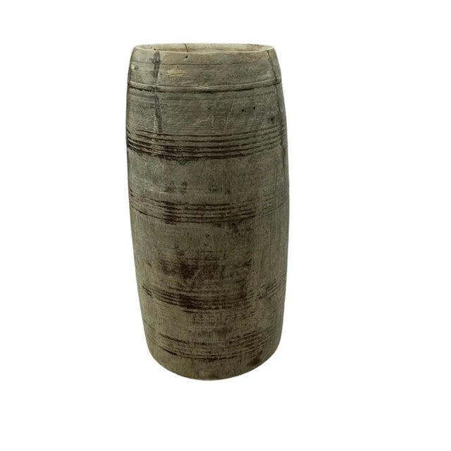 These vintage wood pots from India are truly special and when one considers they were carved from a single piece of wood...