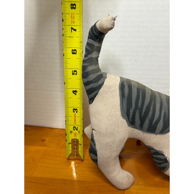 Vintage Handmade Barnyard Cat by Fergie Lightfoot For Sale - Image 9 of 10