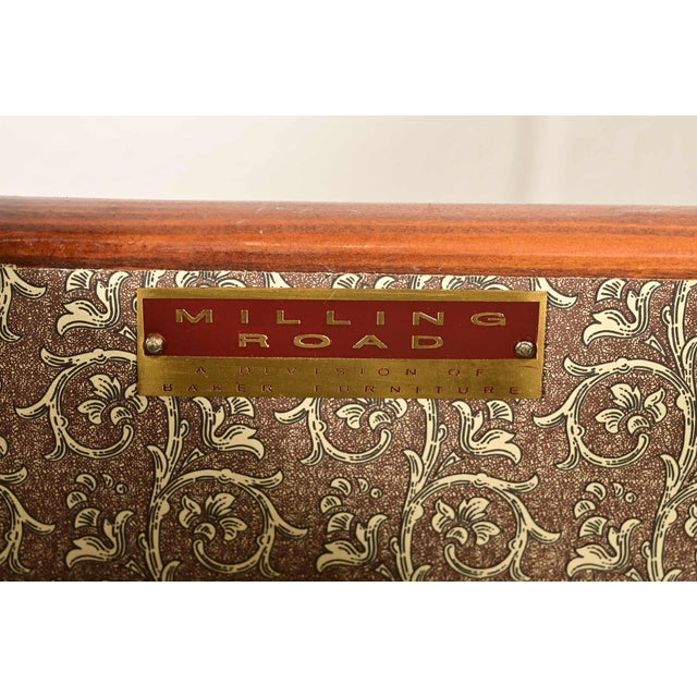 Brown Baker Furniture Italian Provincial Louis XV Carved Maple Console or Entry Table For Sale - Image 8 of 13