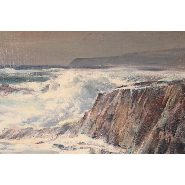 1950s Coastal Seascape Painting by Paul Lauritz (1889-1975) For Sale - Image 5 of 11