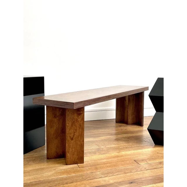 Single bench by Goons Dimensions: W 120 x D 35 x H 43 cm. Materials: Wood. Dimensions can be adjusted +/- 10 cm. Goons is...