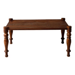 1920s French Oak Coffee Table For Sale