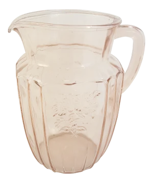 Anchor Hocking Pink Mayfair Pitcher