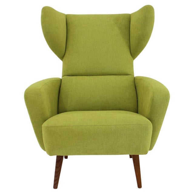 Wing Chair, Czechoslovakia, 1960s For Sale - Image 15 of 15