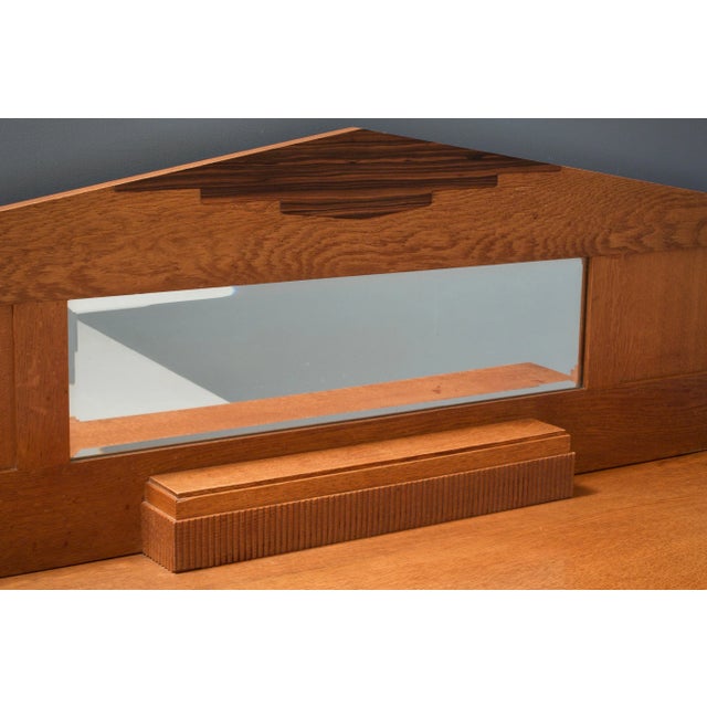 1930s Art Deco Solid Oak and Coromandel Bar Cabinet, 1930s For Sale - Image 5 of 8