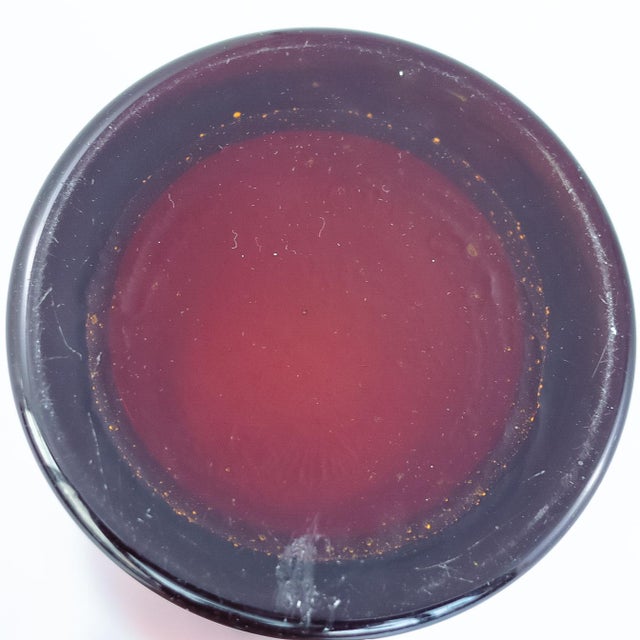 1970s XLarge Gradient Vase in Red and Orange Hand-Blown Soda Glass by Zbigniew Horbowy for Sudety Glassworks, Poland, 1970s For Sale - Image 5 of 6