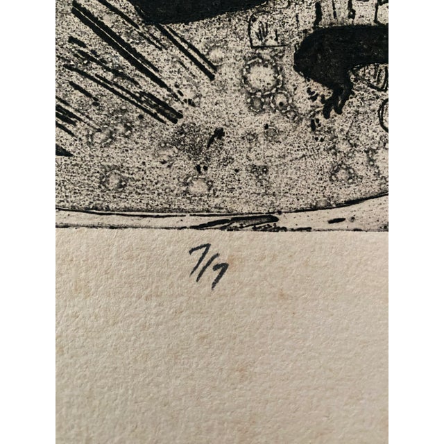 Vintage Mid Century Modern 1966 “Ritual Disc Iv” Signed Art by R. Dorset For Sale - Image 10 of 12