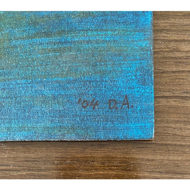 Don Ahn, Gestural Abstraction, Miniature Abstract Expressionist Korean Modernist Painting, 2004 For Sale - Image 4 of 9