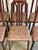 Dark Wood High-Back Upholstered Dining Chairs Set of 6 Mid-Century Modern For Sale In Los Angeles - Image 6 of 12