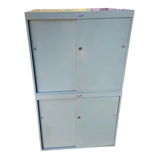 1960s Cole Steel Metal Cabinet For Sale