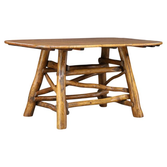 Rustic Sculptural Wooden Dining Table with Organic Branch Base, 1950s For Sale - Image 12 of 12