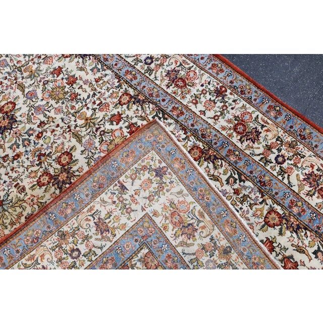 Vintage Qum Rug 7'2'' x 10'5'' For Sale - Image 11 of 11